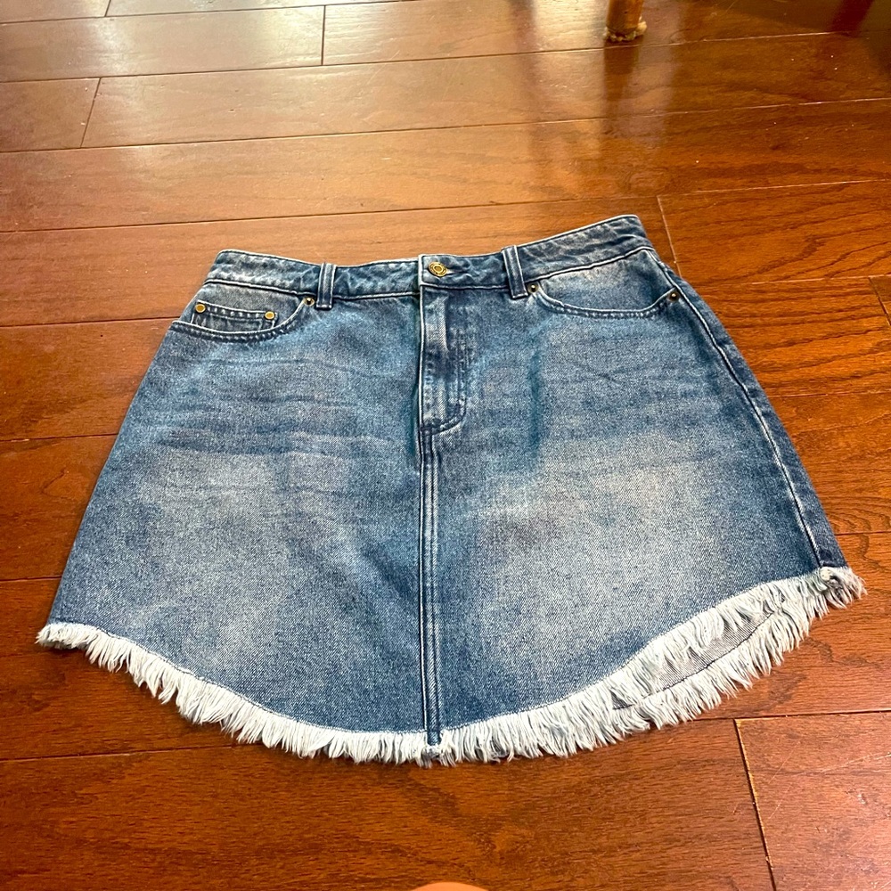 Michael Kors Blue Denim Mini Skirt